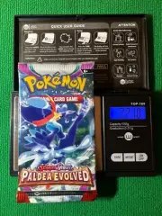 HEAVY? 22.18 Grams! Pokemon Paldea Evolved Factory Sealed Booster Pack!!