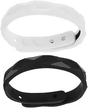 Toyvian Soft Silicone Sports Bracelet 2pcs Mens Womens Waterproof Anti Static Fashion Comfort Electrostatic Discharge Winter Electrostatic Removal