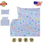 Breathable Twin Dinosaur Sheet Set for Kids - Soft Cotton Bedding Essentials