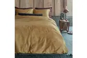 Blurred Lines Yellow Cotton Sateen Quilt Cover Set by PIP Studio