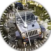 Jeep Wrangler Off Road Frameless Borderless Wall Clock For Gifts Decor E219