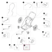 Thule Reflector Red for Thule Chariot Sports Cross 2