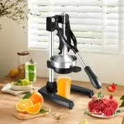 Manual Juicer Fruit Juice Presser Extractor Lemon Squeezer Maker Orange Citrus Hand Press Commercial Home Kitchen Lime Apple Machine Black