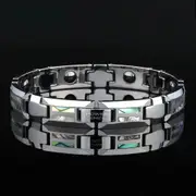 Luxury Natural Shell Tungsten Steel Bangle for Women