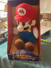 BD&A Super Mario Kart Talking Mario Plush Nintendo Collectibles 1998 N64 Works