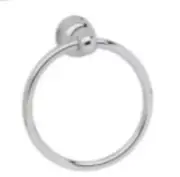 Novelli Riviera Towel Ring Classic Bathroom Accessories WHITE + IVORY