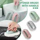 Magic Emery Sponge Brush With Handle Eraser Cleaner Cleaning G2H9 Rust Z5E6