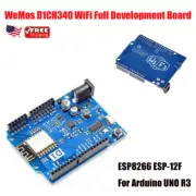 2x WeMos D1CH340 WiFi Full Development Board ESP8266 ESP-12F For Arduino UNO R3