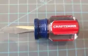 NOS Craftsman ¼'' Stubby Flat Head Screwdriver 4151 U WF Series - gwV