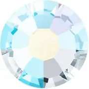 [Bohemia Crystal Valley] 12 pcs PRECIOSA MC Chaton Rose Maxima Flatback Stone ss30 (Approx. 6,3-6,5 mm), Crystal AB, Hotfix