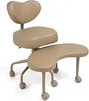 Meditation Chair, Cross Legged Chair with Wheels,Home Office Desk Chair with Backrest and Adjustable Stool, Flexible Design for Fidgety Sitters