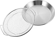ABOOFAN Sturdy Stainless Steel Drain Pan Mesh Basket Fine Mesh Design Oil Separation for Home Kitchens