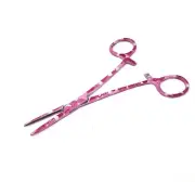 Fisherman's Pliers Straight Hemostat Forceps Locking Clamp Stainless 5.5" Pink