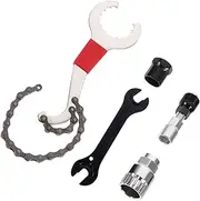 Abaodam 1 Set Crankset Puller Tool for Bicycle Maintenance Durable Crank Arm Remover Bottom Bracket Extractor for Mountain and Road Bikes Compact Design Essential Cycling Repair Kit