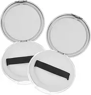 BIUDECO 2pcs Empty Powder Box Portable Loose Powder Containers with Puff Lightweight Travel Makeup Case for Easy Outdoor Carrying and Storage of Loose Powder