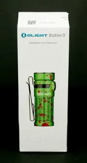 Olight Baton 3 1200 Lumens Zombie Green Flashlight 166M Throw New Sealed -59