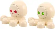 Anneome 2pcs Toothbrush Holder Bathroom Storage Cute Bathroom Accessories Toothbrushes Toothbrush Wall Mount Holder Bathroom Hook Cartoon Octopus Toothbrush Brush Holder for Bathroom Abs