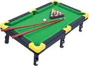 Mini Pool Table Game, Tabletop Pool Table Toy Billiard Cues, Tabletop Billiards Game Indoor Game Toy for Adults