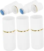 HAKIDZEL 5pcs Refillable Plastic Sponge Head Applicator Bottles for Essential Oils Lotions Paint Ink Glue Elegant Trim Design for Easy Liquid Application