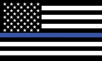 Thin Blue Line American Flag 2 X 3 FT Polyester Flag