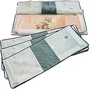 Astro 171-49 Kimono Storage Case, Activated Carbon Deodorizer, 3-Way Opening, Set of 4, With Window, Kimono Storage Bag, Breathable, Non-woven Fabric, Prevents Dust and Dirt, Storage Bag, Zipper Type
