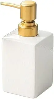 Simplicity Dispenser 320ML Ceramic Soap Dispenser Liquid Dispenser Bathroom Shampoo Shower Gel Bottle with Press European Lotion Bottle Soap Dispenser Bathroom(B)