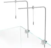 BESPORTBLE 1set Fish Tank Light Stand Aquarium Light Riser Bracket Fish Tank Filter Aquarium Hanger Raiser Reptile Stand Lamp Dimmable Hanger Plant Above Aqua Planted Uv Silver Aluminum Alloy