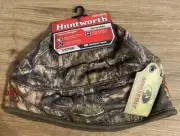 Huntworth Victor Beanie Hat Cap Mossy Oak Reversible Camo/Orange Fleece Hunting