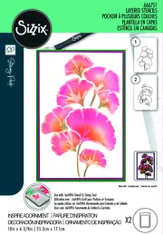 Sizzix A5 Stencil 2pk Cosmopolitan, Inspire Adorment by Stacey Park