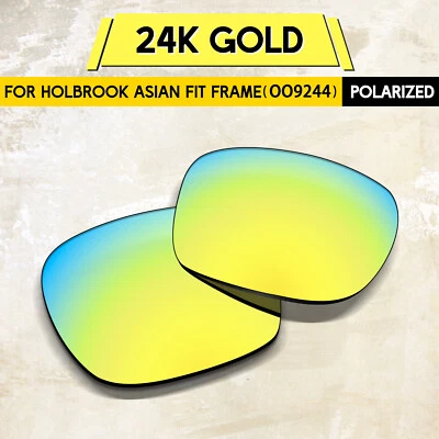 1.5MM POLARIZED Replacement Lenses for Oakley Holbrook AF OO9244, 24K Gold