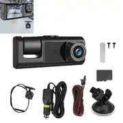 Dash Cam Front and Rear Inside1080P HD Wide Angle Dashboard Camera with 32GB SD Card
