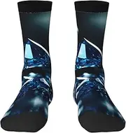 [EdWal] Soft Diamond Pattern print Moisture Wicking Socks Sports Socks for Men and Women Warm thermal Boot Hiking Socks
