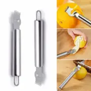 Lemon Zester Grater Stainless Steel Lime Knife Tool Garnish Citrus Channel