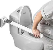 Toilet Grab Bar, Foldable Drop Down Toilet Rail Support - Wall Mounted Safety Grab Handrail for Bathroom - Elderly, Bariatric, Disabled Support Aid Assist Rail