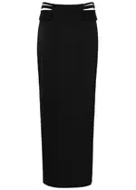 Dion Lee Satin Maxi Skirt - Black - 10 (UK10 / S) 10 (UK10 / S)