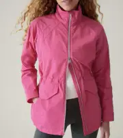 ATHLETA Westerly Jacket Travel Wind Coat Salvia Pink Women Size XXS NEW