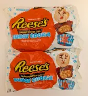 Reese's Peanut Butter Cups ~ Sugar Cookie Chocolate Candy 9.9 oz, BB/6/25-2 Bags