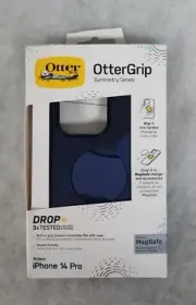 OtterBox OtterGrip SYMMETRY SERIES Case with MagSafe for iPhone 14 Pro - Blue/Bk