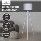 Sarantino Adjustable Height Arc Floor Lamp Antique Brass Shade Reading Light