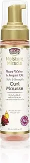 African Pride Moisture Miracle Rose Water & Argan Oil Curl Mousse 250mL(8.5oz)