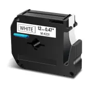 Black on White Label Tape Compatible for Brother M231 MK231 P-touch PT65 1/2''