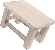 Garneck Solid Wooden Small Stool Multi Functional Footrest Plant Stand and Entry Shoe Change Stool Aesthetic Design with Smooth Surface for Home Decor and All Ages
