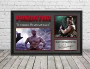 Predator Movie Poster Arnold Schwarzenegger Signed Photo Print
