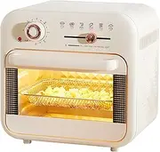 18L Electric Air Fryer, Smart Convection Oven, 360 Degree Hot Circulation, Control Knobs, Non-Stick Pan, 1300W Quick Make for Toast, Pizza and Rotisserie