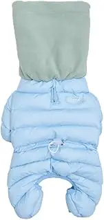 Snood Padding Jumpsuit Dog Coat Light Blue XXL
