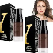 Longwear Waterproof Tinted Brow Gel, Semi-Permanent Tattoo Peel Off Eyebrow Gel, Brow Stain Makeup Kit for Fuller & Defined Looking Brows for Women All Skin Types (03#)