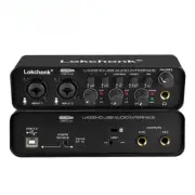 Audio Interface Sound Card 32-bit/192KHz AD Converter, Electric Guitar Recording