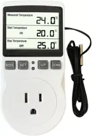 Plug in Thermostat Temperature Controller Electric Digital Thermostat Heating Co