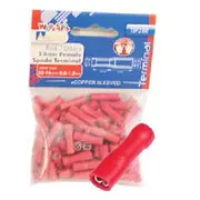 Aerpro Male Spade Terminal - Wiring Kit, Red - TSM28R