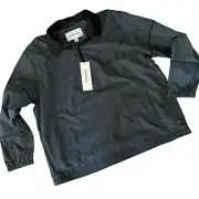 Calvin Klein Men’s Large Half Zip Jacket Gray Mesh Lined Drawstring Hem Nwt